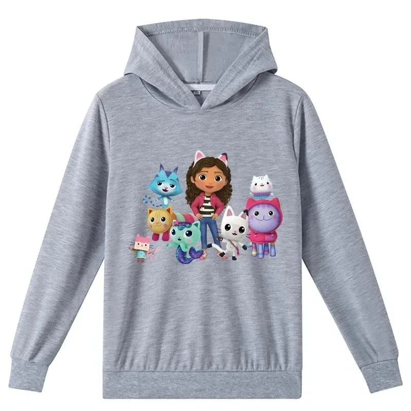 Gabbys Doll House Hoodie Children Spring Autumn Kids Long Sleeve Coats Boys  Gabbys Cats Sweatshirt Girls Casual Clothes - Slobuy