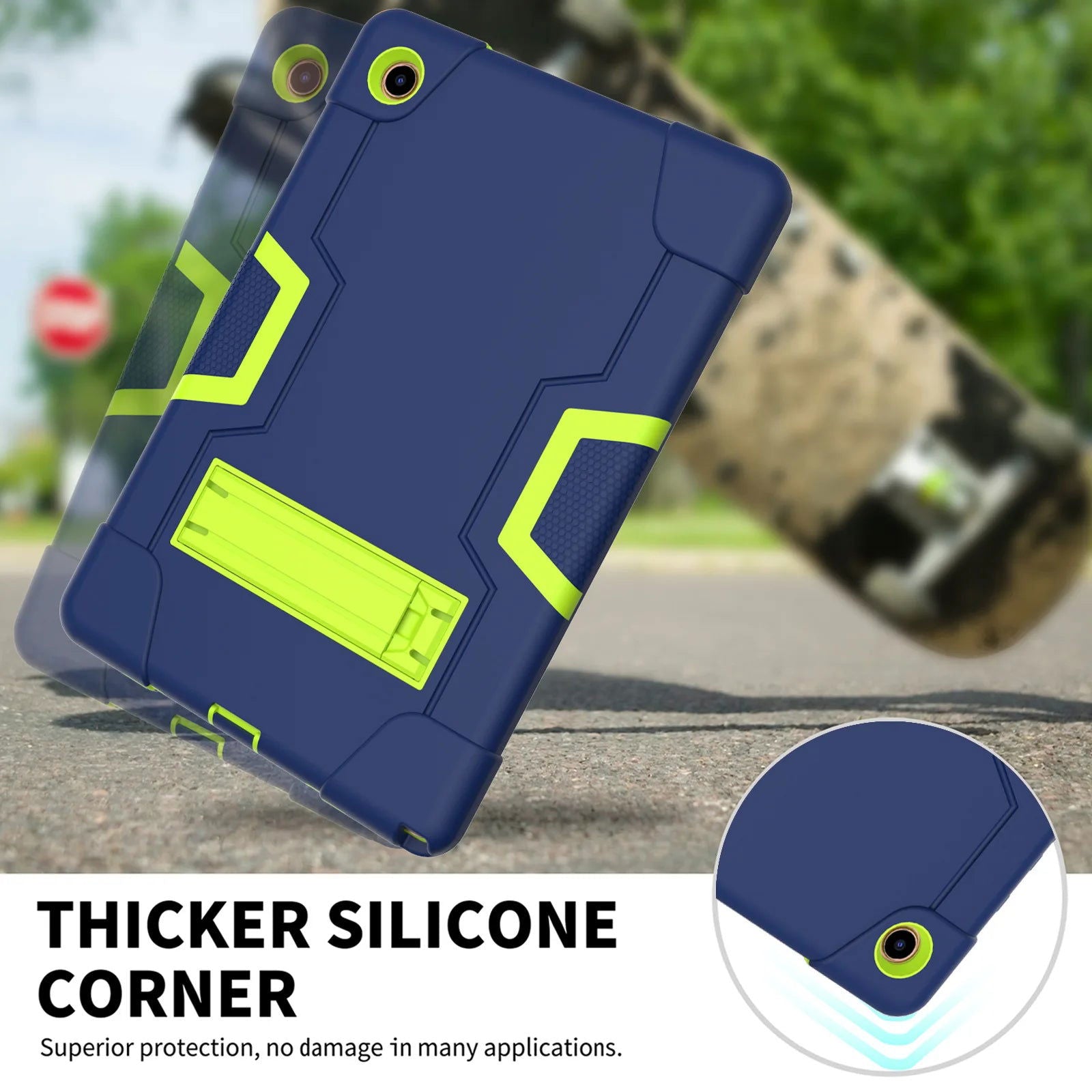 Galaxy Tab A8 Case For Samsung A8 10.5 Tablet Cover With Stand Heavy Duty Shockproof Rugged Protection Cover For Sm-X200 X205 - Slobuy