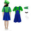 Game Boys Plumber Bros Cosplay Costumes Funny Halloween Carnival Outfits for Kids Adult Fancy Jumpsuit with Hat Mustache Gloves - Slobuy