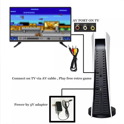 Game Station 5 Video Game Console With 200 Classic Game 8 Bit TV Consola Retro Handheld Kids USB Wired Gaming Player AV Output - Slobuy