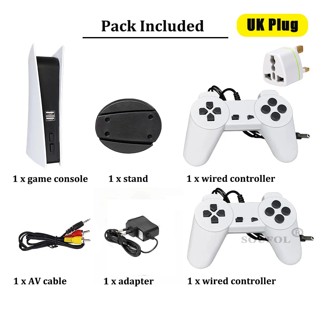 Game Station 5 Video Game Console With 200 Classic Game 8 Bit TV Consola Retro Handheld Kids USB Wired Gaming Player AV Output - Slobuy