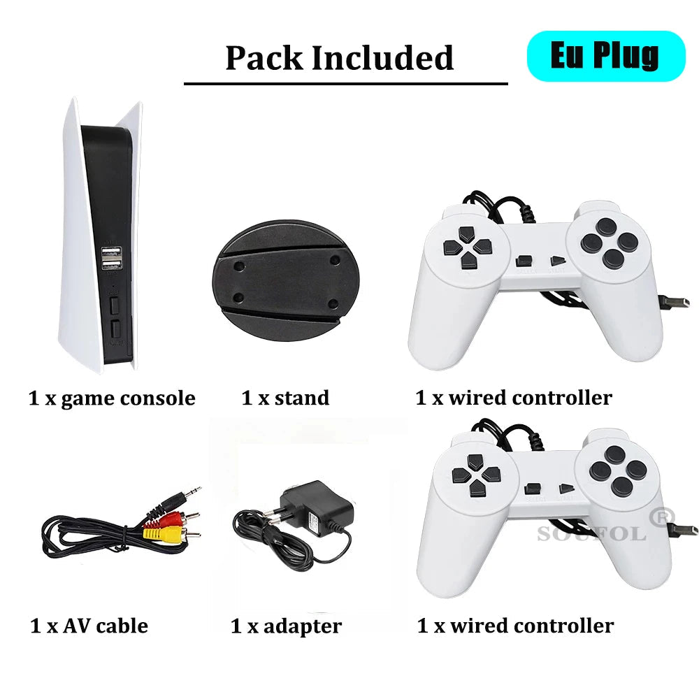 Game Station 5 Video Game Console With 200 Classic Game 8 Bit TV Consola Retro Handheld Kids USB Wired Gaming Player AV Output - Slobuy