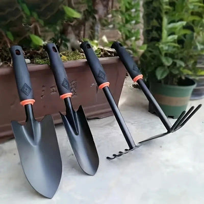 Garden Hand Tool Set, Wide Shovel Hand Cultivator Rake, Double-Sided Cultivator Plant Tool for Digging, Transplanting, Weedin - Slobuy