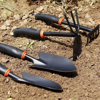 Garden Hand Tool Set, Wide Shovel Hand Cultivator Rake, Double-Sided Cultivator Plant Tool for Digging, Transplanting, Weedin - Slobuy