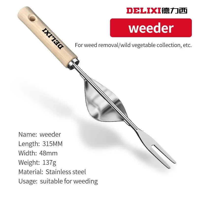 Garden Shovel Rake Spade Set Wooden Handle for Flowers Potted Outdoor Planting Household Plant Garden Tools - Slobuy