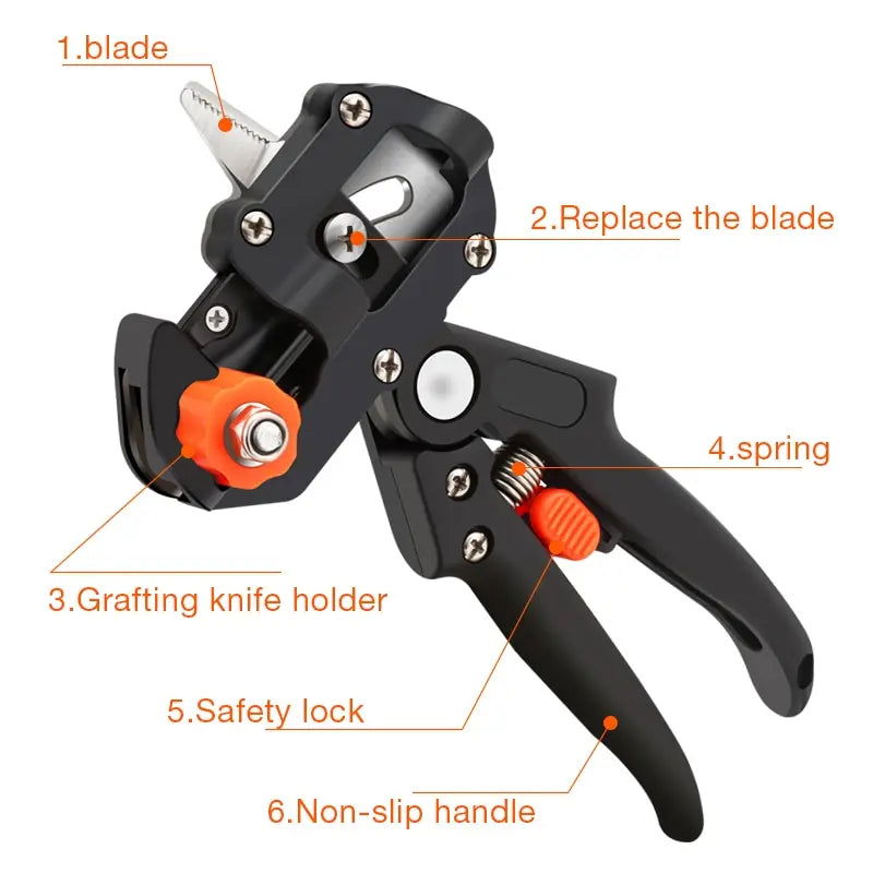 Garden Tools Professional Farming Pruning Shears Grafting Scissor Fruit Tree Vaccination Secateurs Pruning Cutting Knife - Slobuy