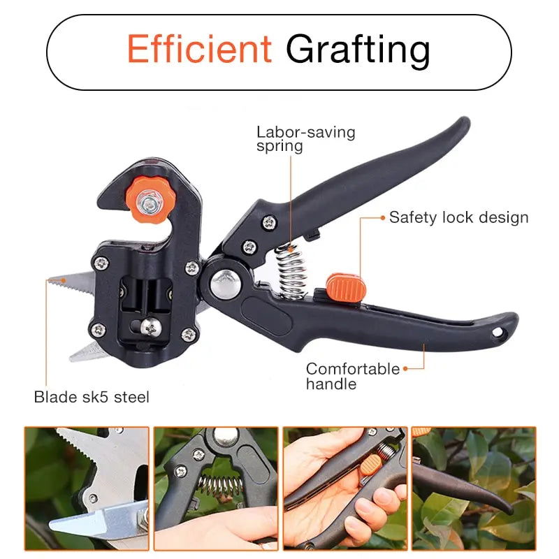 Garden Tools Professional Farming Pruning Shears Grafting Scissor Fruit Tree Vaccination Secateurs Pruning Cutting Knife - Slobuy