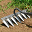 Gardening Hoe Weeding Rake Steel Farm Tool Grasping Raking Level Loosen Soil Harrow Clean Leaves Collect Weeds Agricultural Tool - Slobuy