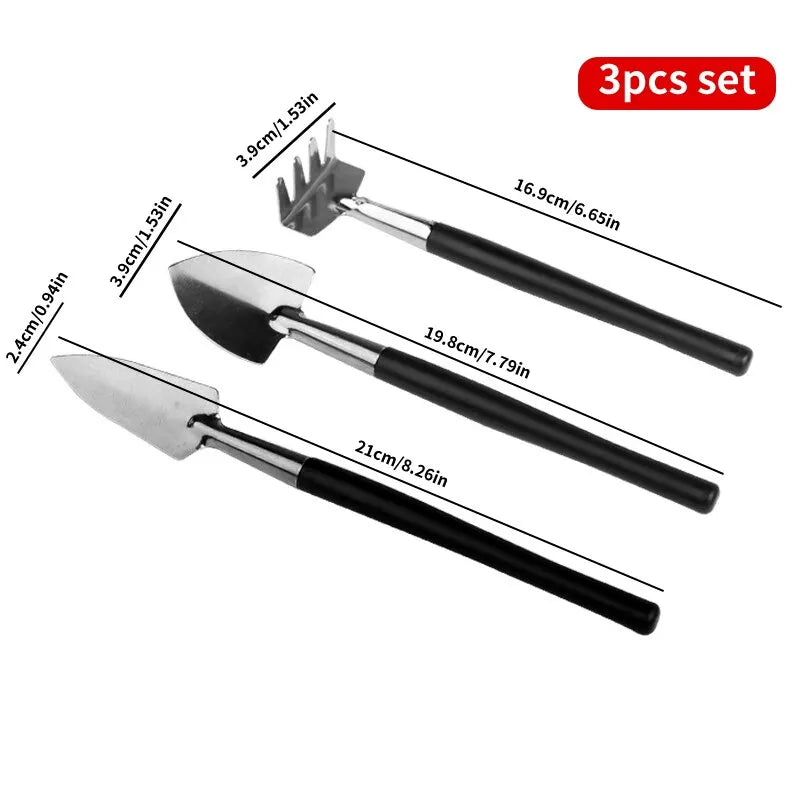 Gardening Tools Small Mini Shovels Rakes Household Succulent Potted Plants Flower Digging Transplantation Loose Soil Planting - Slobuy