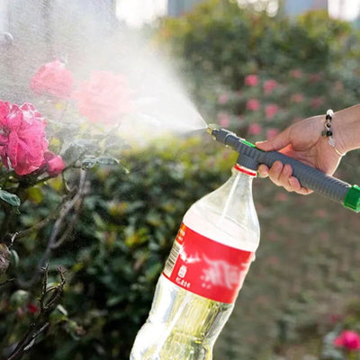 Gardening Watering Sprayer Beverage Bottle Watering Can High Pressure Small Manual Pressure Adjustable Spray Head - Slobuy