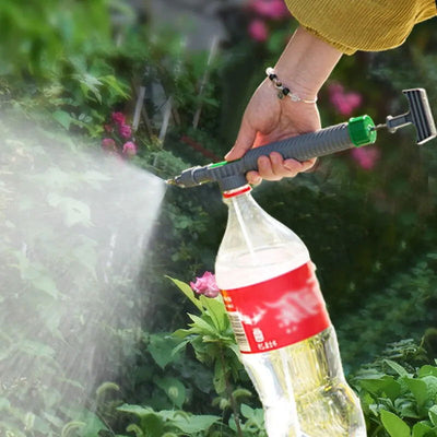 Gardening Watering Sprayer Beverage Bottle Watering Can High Pressure Small Manual Pressure Adjustable Spray Head - Slobuy