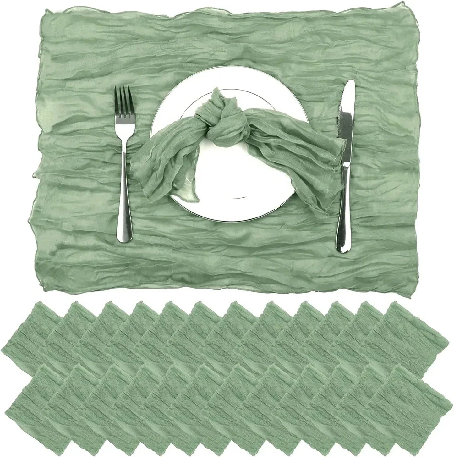 Gauze Table Runner Dinning  Decoration 90*300CM Rustic Country Boho Beach Wedding Party Table Decor Christmas Table Runners - Slobuy