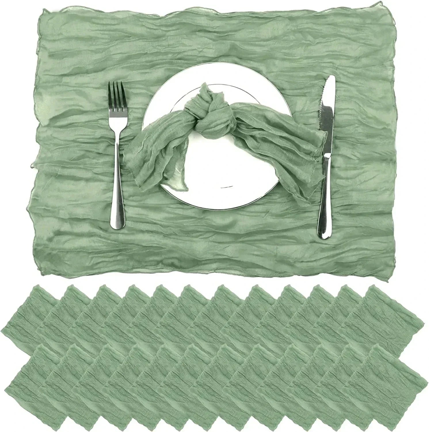Gauze Table Runner Dinning  Decoration 90*300CM Rustic Country Boho Beach Wedding Party Table Decor Christmas Table Runners - Slobuy