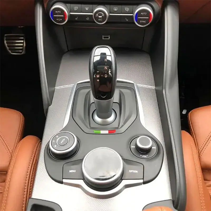 Gear Shift Panel 3D Italy National Flag Decoration Car Stickers For Alfa Romeo Giulia Stelvio Interior Accessories Trim - Slobuy