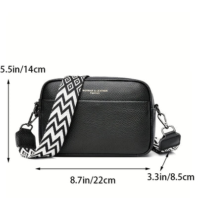 Genuine Leather Handbag For Women Crossbody Bag For Daily Commute Multi Compartment Zipper Shoulder Bag - Slobuy