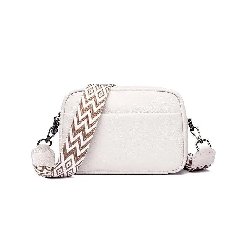 Genuine Leather Handbag For Women Crossbody Bag For Daily Commute Multi Compartment Zipper Shoulder Bag - Slobuy