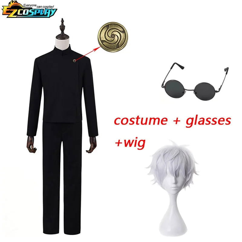 Geto Suguru Cosplay Anime Jujutsu Kaisen Cosplay Adult Mens Shirt Pants Wig High School Halloween Uniform Full Set - Slobuy