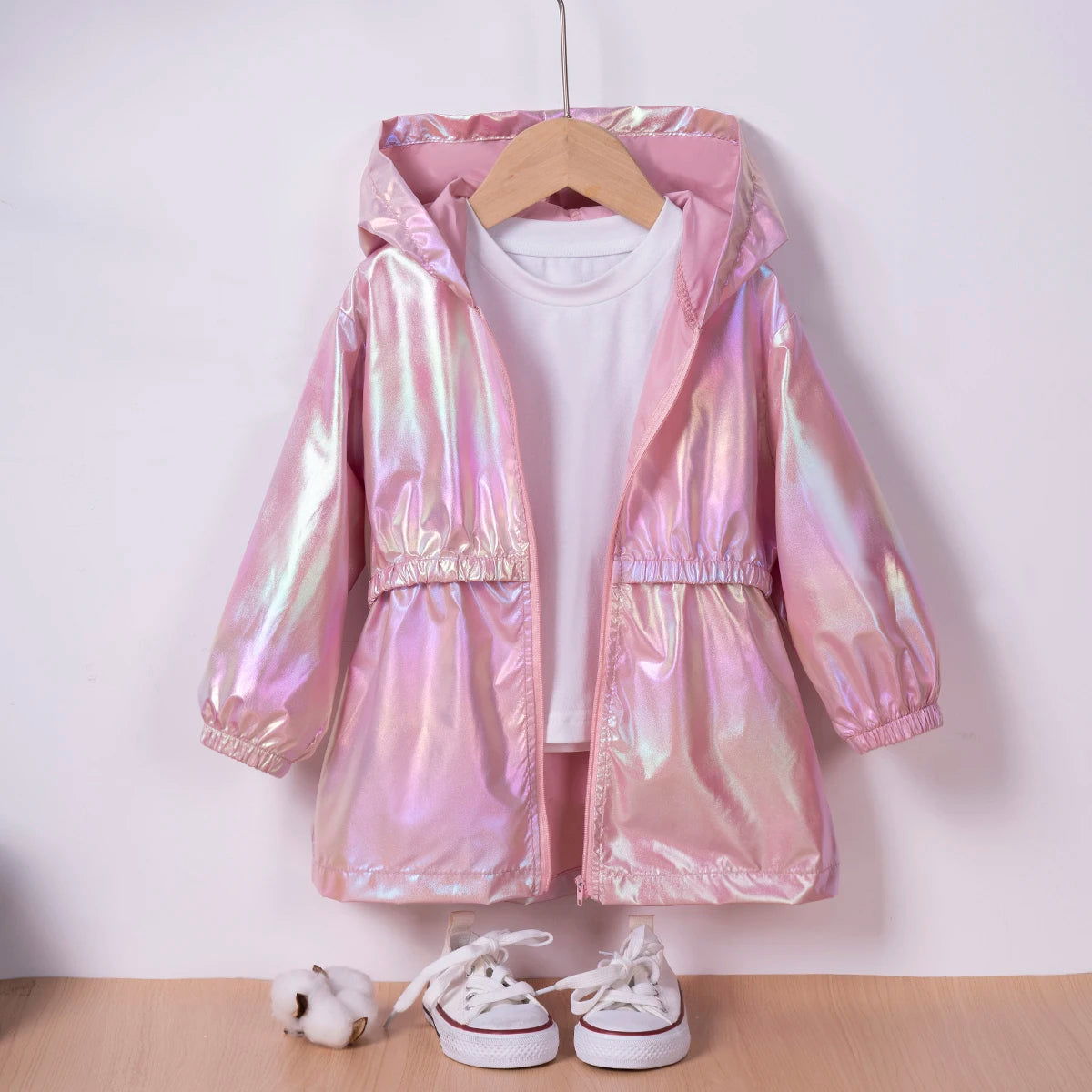Girls Fashion Symphony Going Out Thin Hooded Jacket - Slobuy