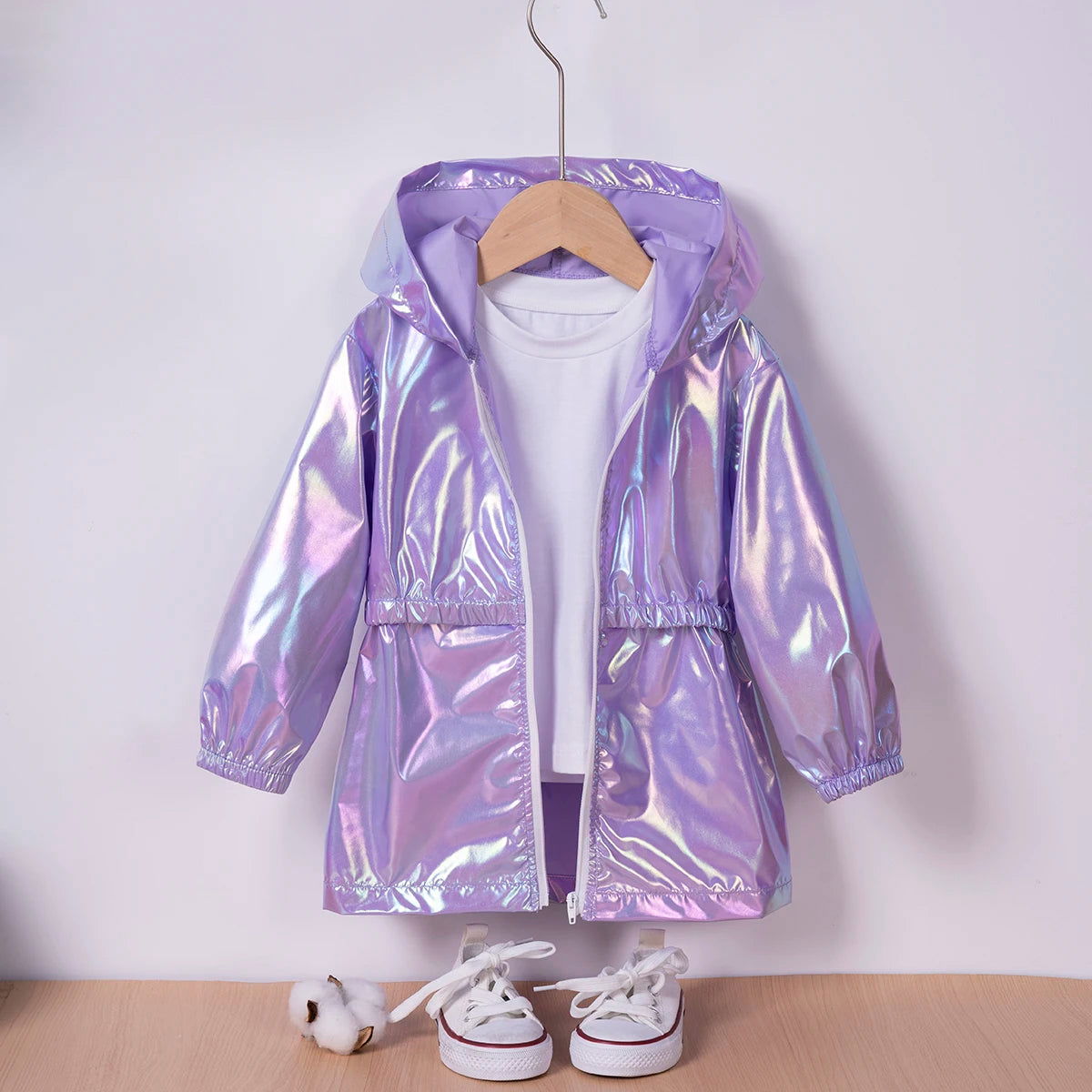 Girls Fashion Symphony Going Out Thin Hooded Jacket - Slobuy