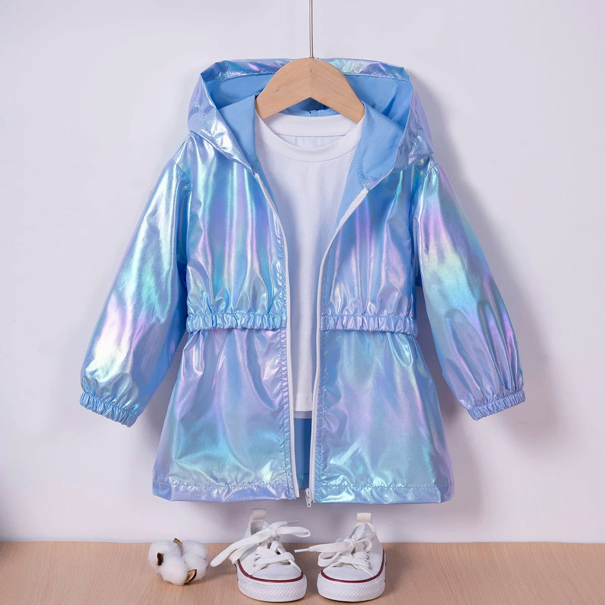 Girls Fashion Symphony Going Out Thin Hooded Jacket - Slobuy