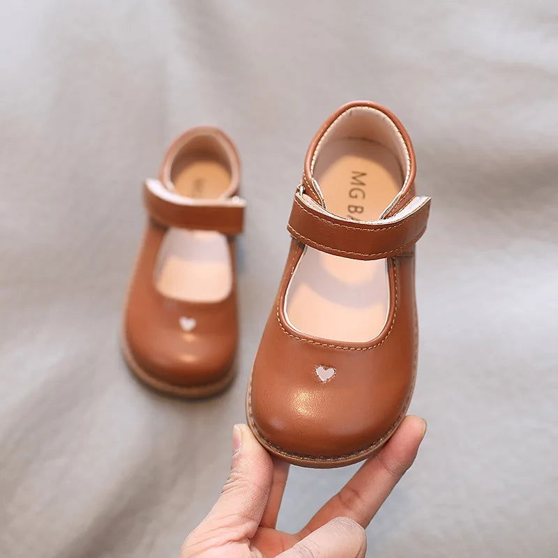 Girls School Retro Leather Shoes Autumn Spring New Korean Fashion Children's Super Soft Comfortable Shoes 1-6 Years OldY - Slobuy