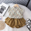 Girls' Suit Summer 2024 New Children's Summer Dress Baby Girl Fashionable Children's Top+Skirt Two-Piece Set - Slobuy