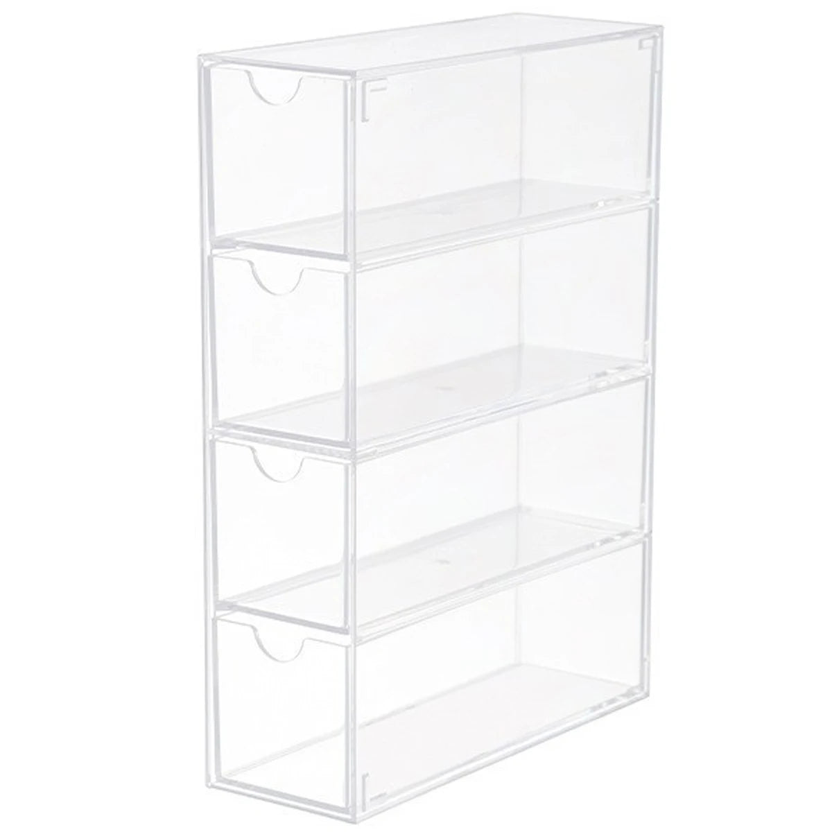 Glasses Storage Box 4-Layers Acrylic Sunglasses Organizer Box Transparent Multifunctional Stackable Cosmetics Display Holder - Slobuy