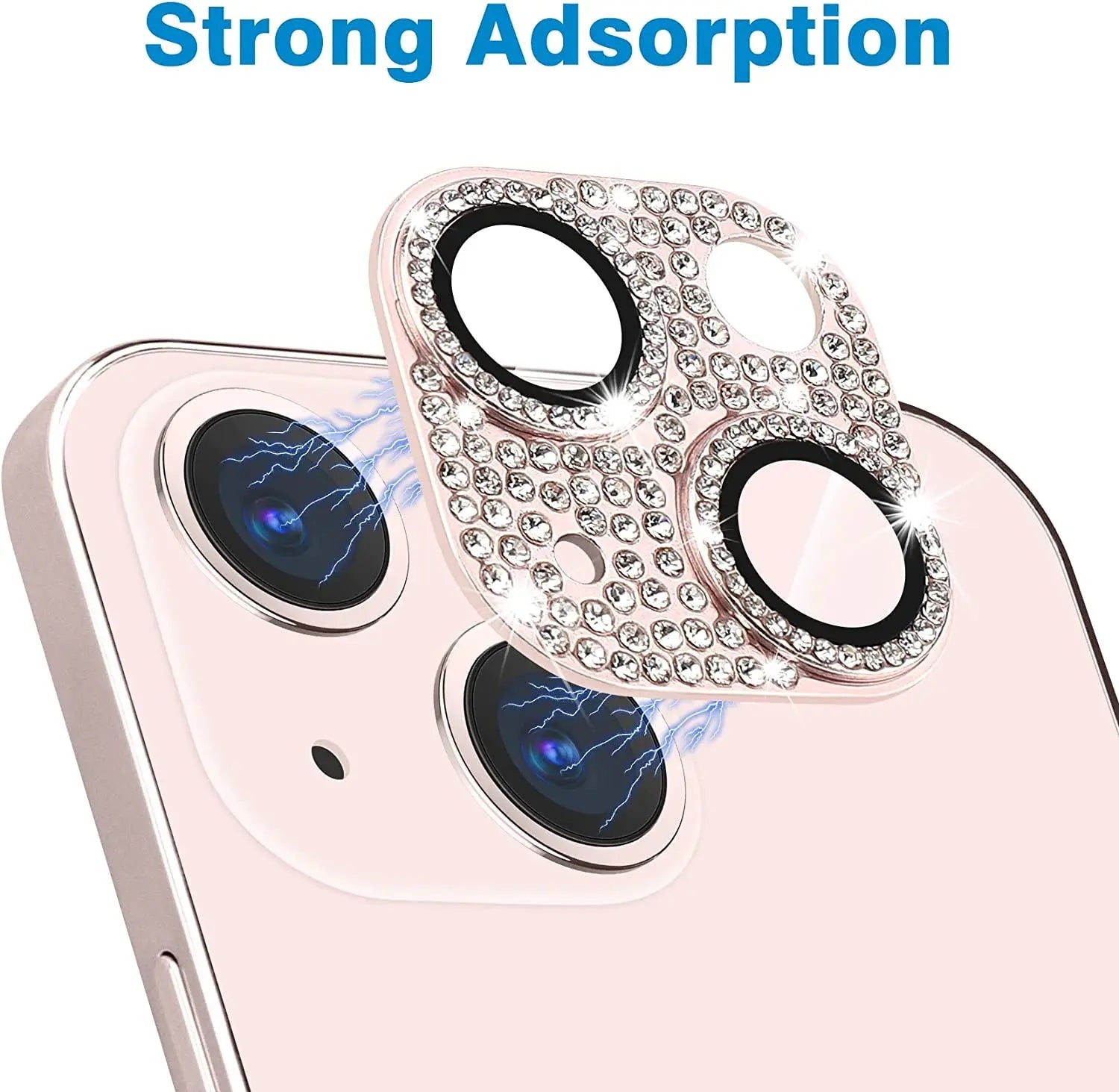 Glitter Diamond Camera Lens Protector Case Cover For iPhone 15 14 Plus 13 Pro Max 12 Mini 11 Women Protection Phone Accessory - Slobuy