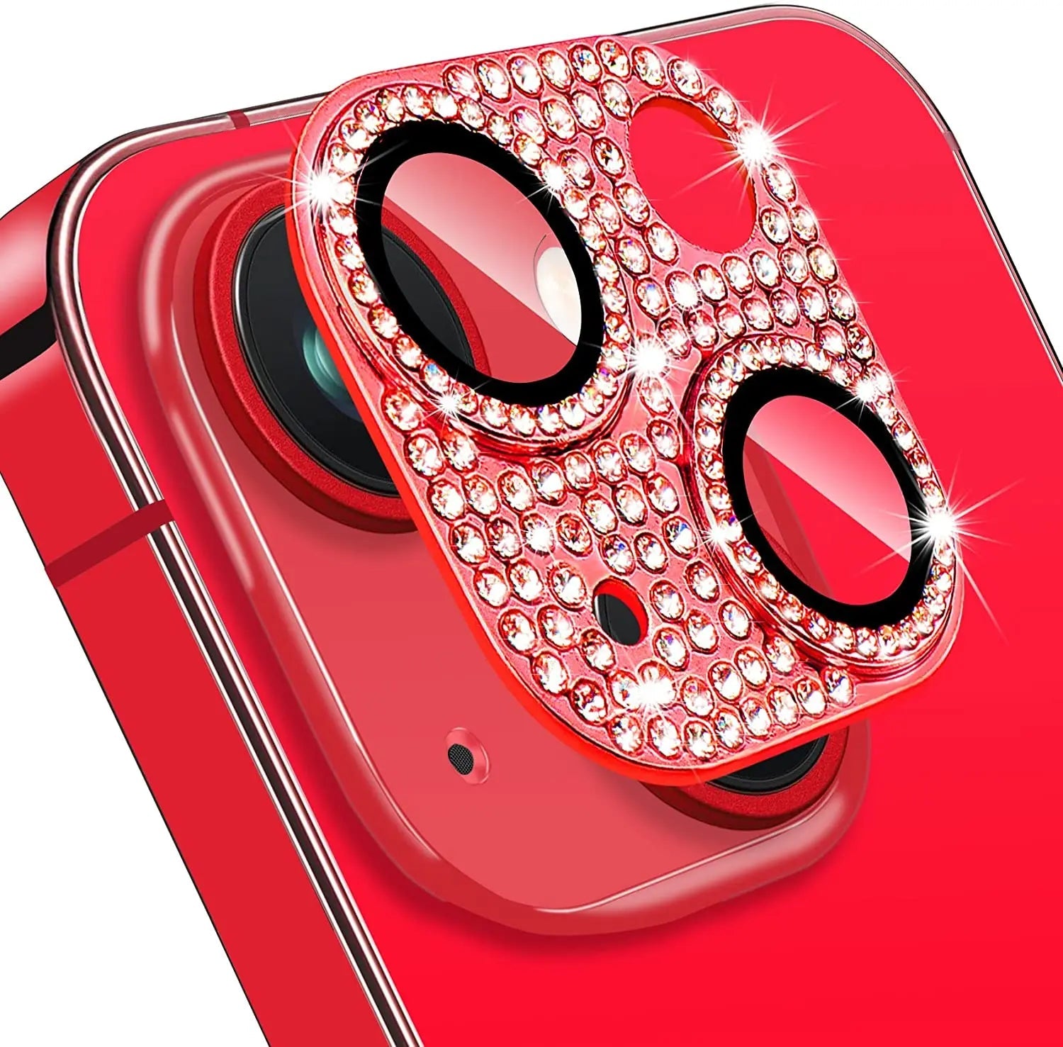 Glitter Diamond Camera Lens Protector Case Cover For iPhone 15 14 Plus 13 Pro Max 12 Mini 11 Women Protection Phone Accessory - Slobuy