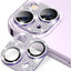Glitter Diamond Camera Lens Protector Case Cover For iPhone 15 14 Plus 13 Pro Max 12 Mini 11 Women Protection Phone Accessory - Slobuy