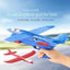 Glowing Foam Aircraft 10M Launcher Catapult Glider Aircraft Gun Toy Children's Outdoor Game Bubble Model Shooting Flying Roundab - Slobuy