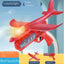 Glowing Foam Aircraft 10M Launcher Catapult Glider Aircraft Gun Toy Children's Outdoor Game Bubble Model Shooting Flying Roundab - Slobuy