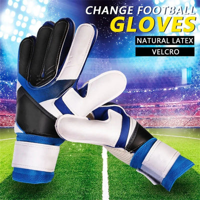 Goalkeeper Gloves Strong Grip for Soccer Goalie Goalkeeper Anti-Slip Gloves with Size 9 Football Gloves for Adult 1 Pair - Slobuy