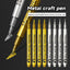 Gold Silver Metallic Marker Pen Waterproof Permanent Paint Marker Pen for Rock, Mug, Ceramic, Glass DIY Painting Supplies - Slobuy