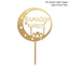 Golden Eid Mubarak Acrylic Cake Toppers Castle Moon CupCake Topper for Ramadan Islamic Muslim Festival Party Cake DIY Decoration - Slobuy