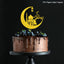 Golden Eid Mubarak Acrylic Cake Toppers Castle Moon CupCake Topper for Ramadan Islamic Muslim Festival Party Cake DIY Decoration - Slobuy