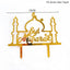 Golden Eid Mubarak Acrylic Cake Toppers Castle Moon CupCake Topper for Ramadan Islamic Muslim Festival Party Cake DIY Decoration - Slobuy