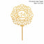 Golden Eid Mubarak Acrylic Cake Toppers Castle Moon CupCake Topper for Ramadan Islamic Muslim Festival Party Cake DIY Decoration - Slobuy