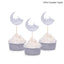 Golden Eid Mubarak Acrylic Cake Toppers Castle Moon CupCake Topper for Ramadan Islamic Muslim Festival Party Cake DIY Decoration - Slobuy