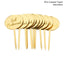 Golden Eid Mubarak Acrylic Cake Toppers Castle Moon CupCake Topper for Ramadan Islamic Muslim Festival Party Cake DIY Decoration - Slobuy