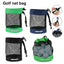Golf Ball Storage Bag with Hanging Buckle Large Capacity Golf Ball Carrying Case Portable Golf Accessory Organizer Pouch - Slobuy