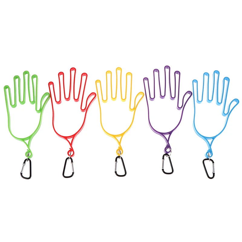 Golf Gloves Stretcher Golfer Tool Gear Plastic ABS Golf Gloves Holder Rack Dryer Hanger Stretcher with strap - Slobuy