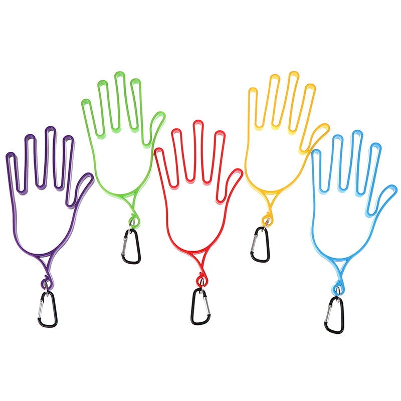 Golf Gloves Stretcher Golfer Tool Gear Plastic ABS Golf Gloves Holder Rack Dryer Hanger Stretcher with strap - Slobuy