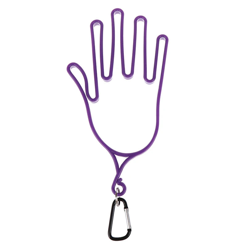 Golf Gloves Stretcher Golfer Tool Gear Plastic ABS Golf Gloves Holder Rack Dryer Hanger Stretcher with strap - Slobuy