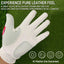 Golf Gloves Women Left Right Hand Leather with Ball Marker 1 Pack, All Weather Glove for Right Left Handed Golfer - Slobuy