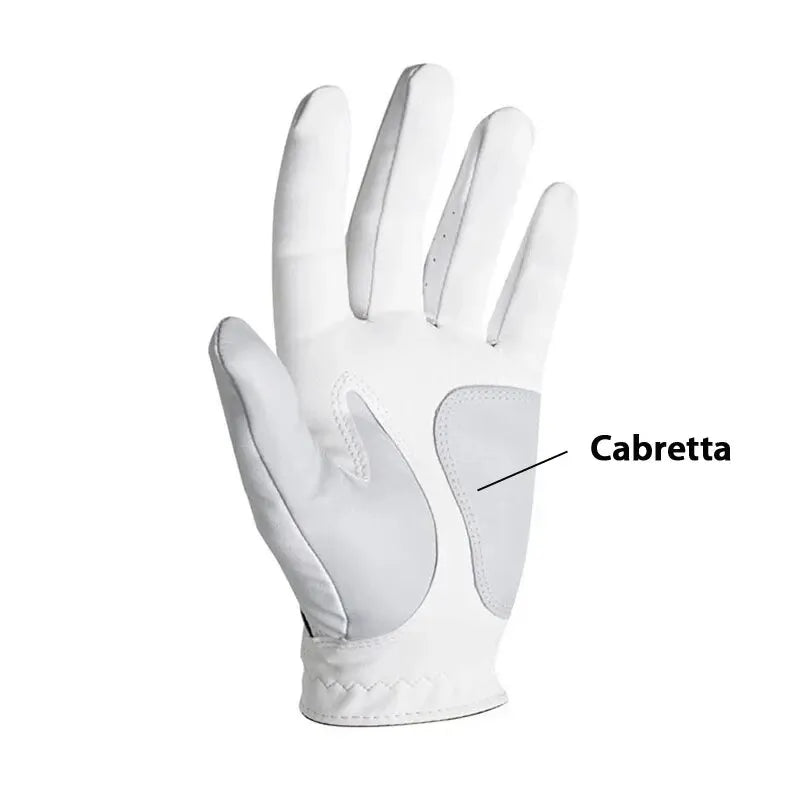 Golf Gloves for Men Left and Right Hand PU with Lambskin Material Comfortable Breathable Wear Resistant Sports Golf Gloves - Slobuy