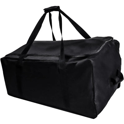 Golf Push Cart Bag 3 Wheel Folding Carry Bag ,Carts Cover Protector Black Extra-Large Capacity Cover Collapsible - Slobuy
