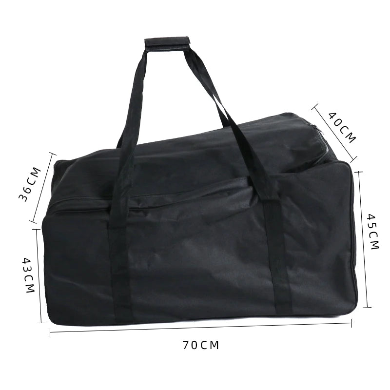 Golf Push Cart Bag 3 Wheel Folding Carry Bag ,Carts Cover Protector Black Extra-Large Capacity Cover Collapsible - Slobuy