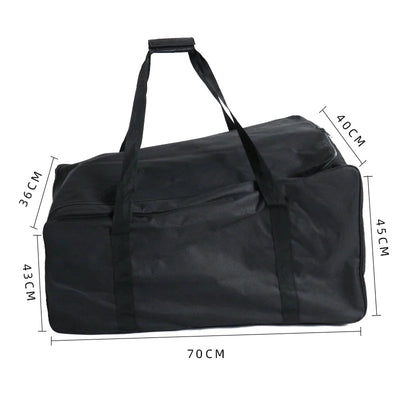 Golf Push Cart Bag 3 Wheel Folding Carry Bag ,Carts Cover Protector Black Extra-Large Capacity Cover Collapsible - Slobuy