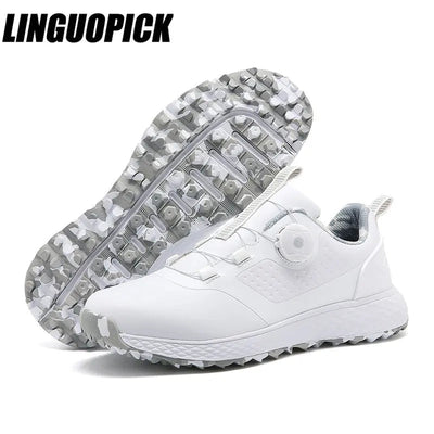Golf Shoes Men Waterproof Breathable Golf Sneakers Women Spikeless Sports Shoes Walking outdoor sport Golfing Footwear 2023 - Slobuy